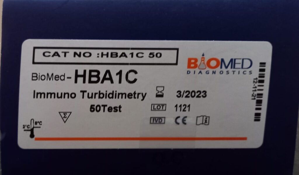 Biomed - HBA1C (50 Test)